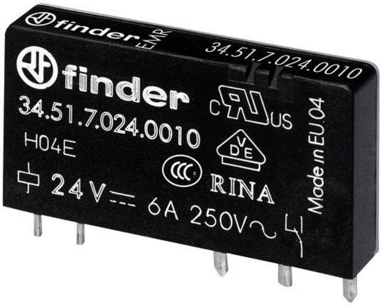 Produktbild: Finder 34.51.7.005.4310 Printrelais 5 V/DC 6A 1 Schlie&szlig;er 1St.