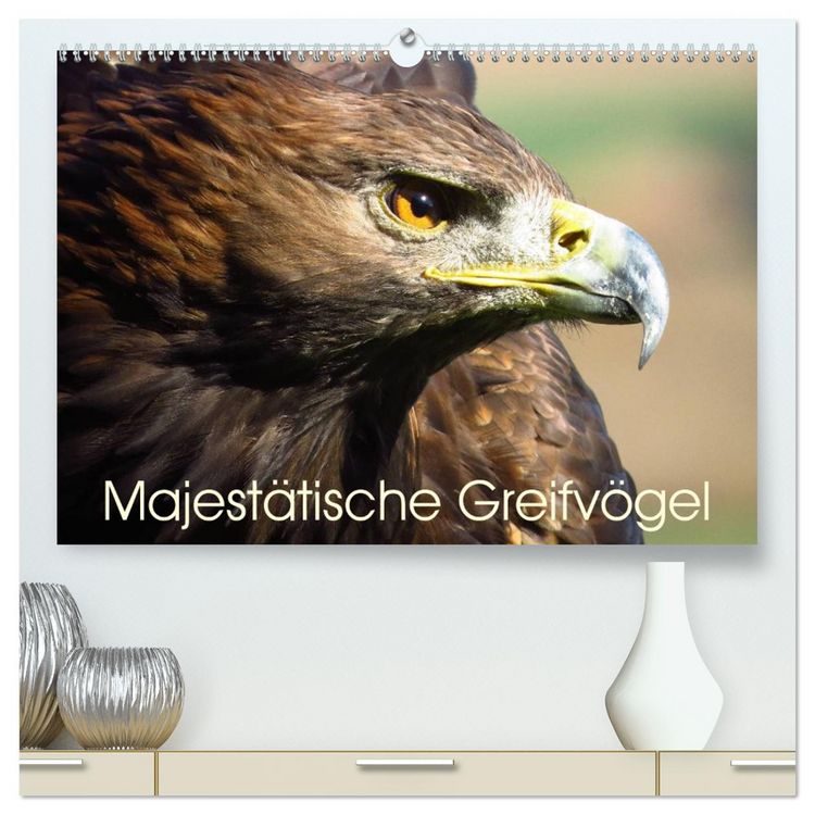 Produktbild: Majest&auml;tische Greifv&ouml;gel (hochwertiger Premium Wandkalender 2026 DIN A2 quer), Kunstdruck in Hochglanz