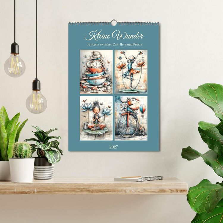 Produktbild: Kleine Wunder. Fantasie zwischen Zeit, Herz und Poesie (Wandkalender 2027 DIN A3 hoch), CALVENDO Monatskalender