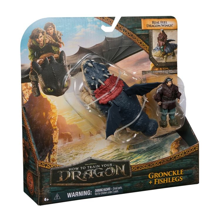 Produktbild: Drachenz&auml;hmen leicht gemacht - Wikinger & Drachen Actionfiguren-Set, Fleischklops & Fischbein&nbsp;