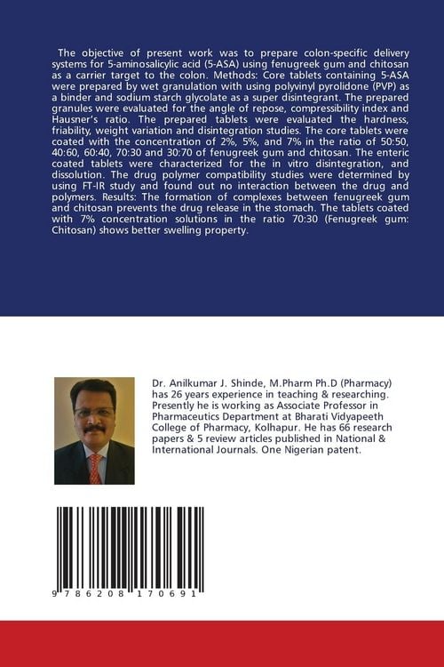 Produktbild: Formulation, Development of Mesalamine Tablet for Colon Targeting