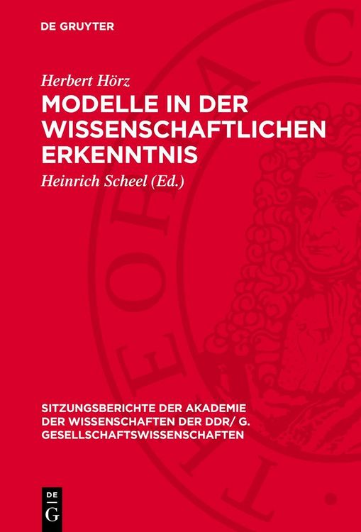 Produktbild: Modelle in der wissenschaftlichen Erkenntnis