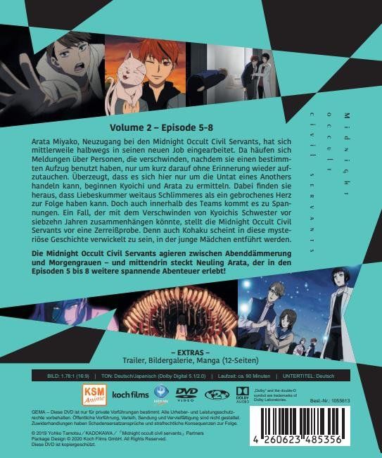 Produktbild: Midnight Occult Civil Servants - Volume 2 (Ep. 5-8)