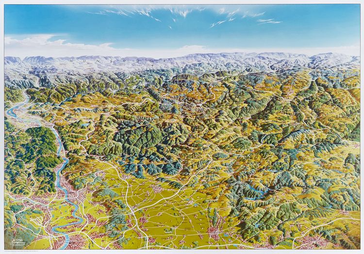 Produktbild: Eifel-Panoramakarte