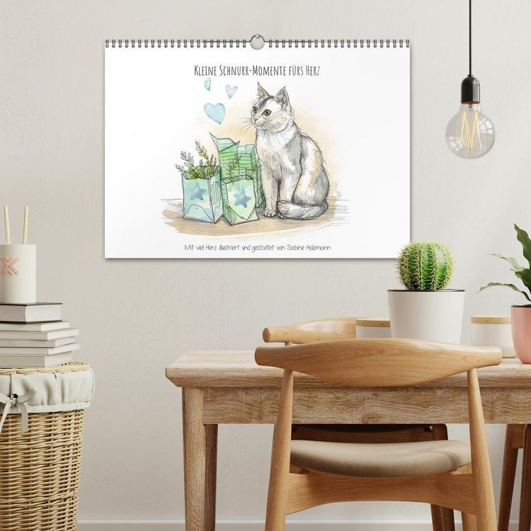 Produktbild: Kleine Schnurr-Momente f&uuml;rs Herz (Wandkalender 2026 DIN A3 quer), CALVENDO Monatskalender