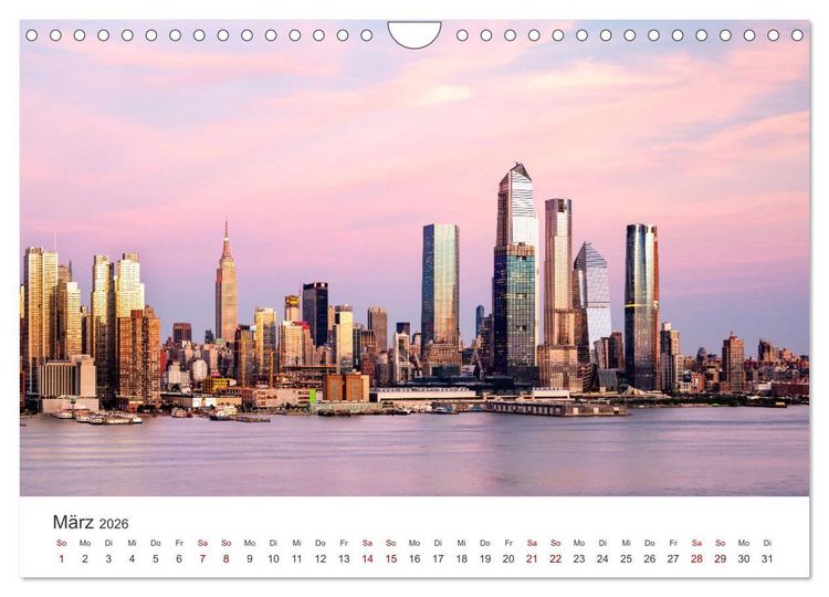 Produktbild: New York - Eine Reise zum Big Apple. (Wandkalender 2026 DIN A4 quer), CALVENDO Monatskalender