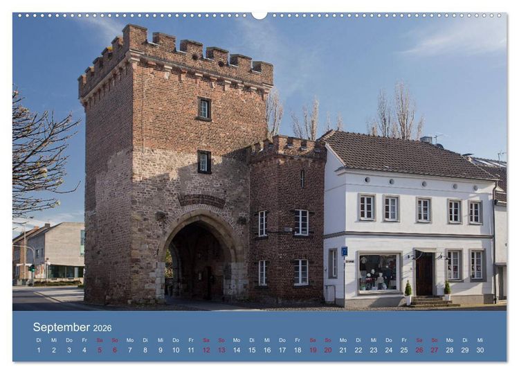 Produktbild: ERFTSTADT - Burgen und B&uuml;rgerh&auml;user (Wandkalender 2026 DIN A2 quer), CALVENDO Monatskalender