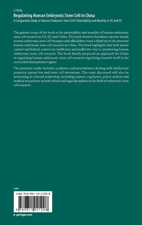 Produktbild: Regulating Human Embryonic Stem Cell in China