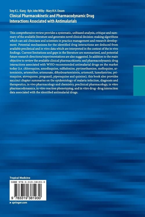 Produktbild: Clinical Pharmacokinetic and Pharmacodynamic Drug Interactions Associated with Antimalarials