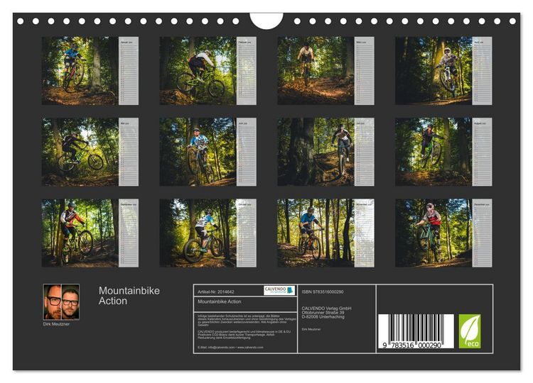 Produktbild: Mountainbike Action (Wandkalender 2026 DIN A4 quer), CALVENDO Monatskalender