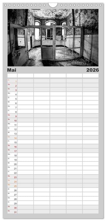 Produktbild: Familienplaner 2026 - Lost Beauty mit 5 Spalten (Wandkalender, 21 x 45 cm) CALVENDO