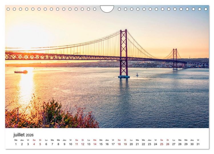 Produktbild: S&eacute;duisant Portugal (Calendrier mural 2026 DIN A4 vertical), CALVENDO calendrier mensuel