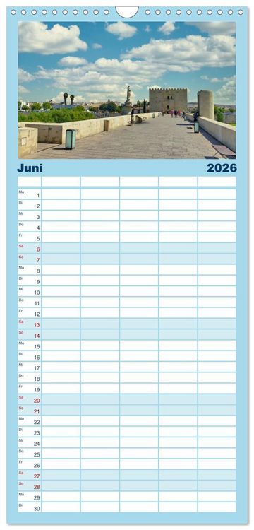 Produktbild: Familienplaner 2026 - Andalusien, Architektur und Tradition mit 5 Spalten (Wandkalender, 21 x 45 cm) CALVENDO