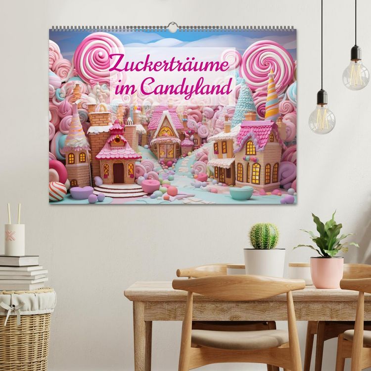 Produktbild: Zuckertr&auml;ume im Candyland (Wandkalender 2026 DIN A2 quer), CALVENDO Monatskalender