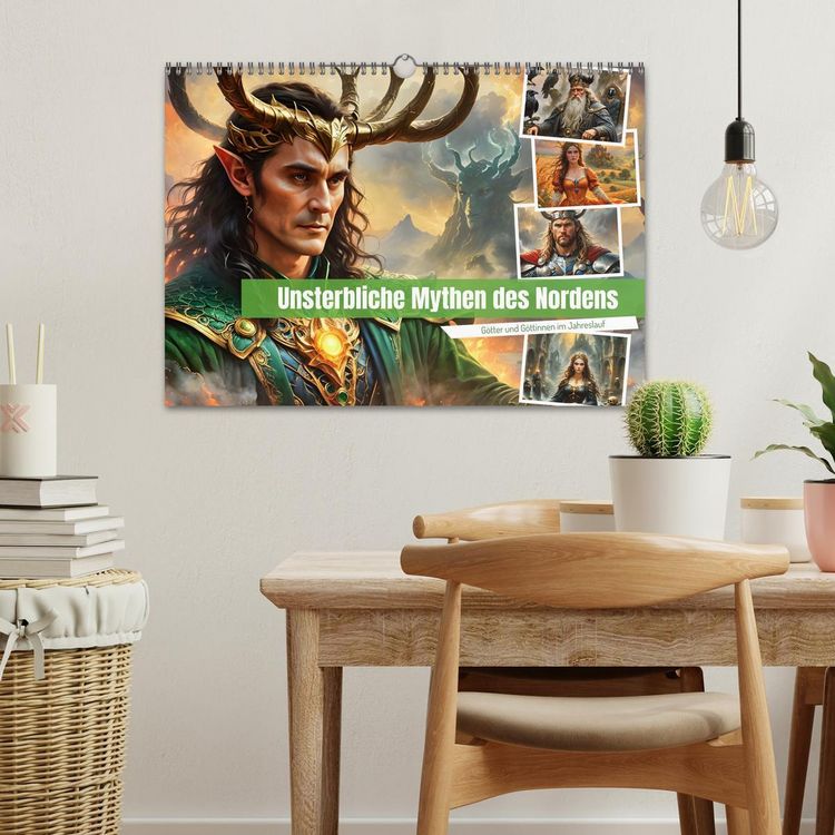 Produktbild: Unsterbliche Mythen des Nordens (Wandkalender 2026 DIN A3 quer), CALVENDO Monatskalender