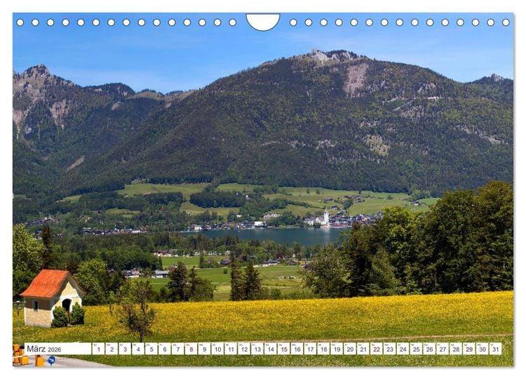 Produktbild: Der sch&ouml;ne Wolfgangsee im Salzkammergut (Wandkalender 2026 DIN A4 quer), CALVENDO Monatskalender