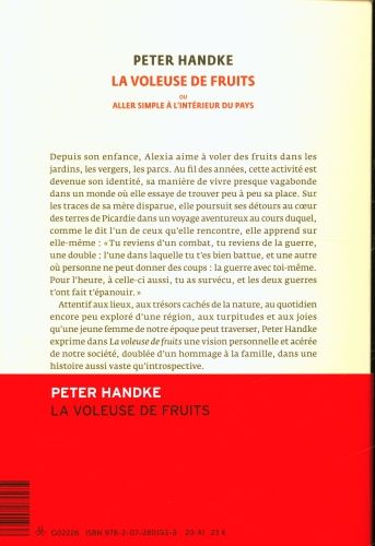 Produktbild: La voleuse de fruits ou Aller simple &agrave; l'int&eacute;rieur du pays