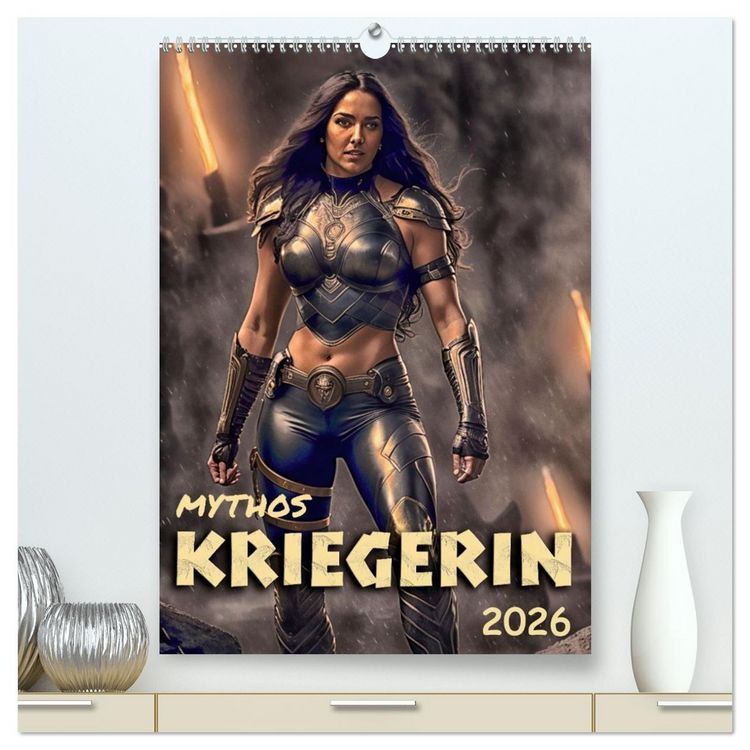 Produktbild: Mythos Kriegerin (hochwertiger Premium Wandkalender 2026 DIN A2 hoch), Kunstdruck in Hochglanz