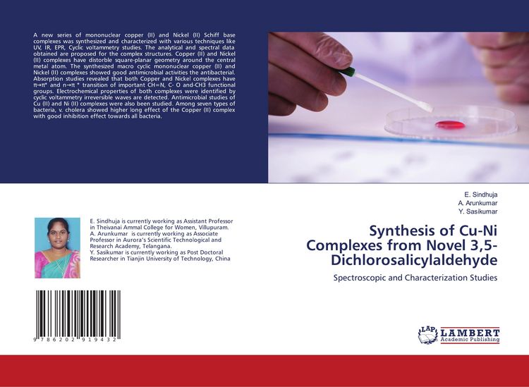 Produktbild: Synthesis of Cu-Ni Complexes from Novel 3,5-Dichlorosalicylaldehyde
