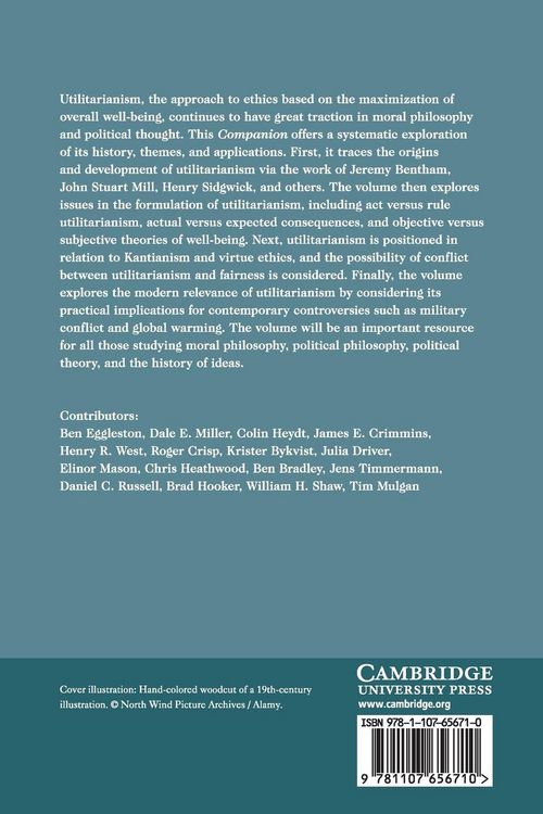 Produktbild: The Cambridge Companion to Utilitarianism
