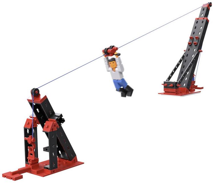 Produktbild: Fischertechnik 564068 - ADVANCED Seilbahn / Cable Car, 3 Modelle, 269 Bauteile, Konstruktionsbaukasten