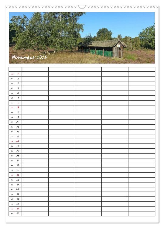 Produktbild: L&uuml;neburger Heide - Faszinierend sch&ouml;n (hochwertiger Premium Wandkalender 2026 DIN A2 hoch), Kunstdruck in Hochglanz