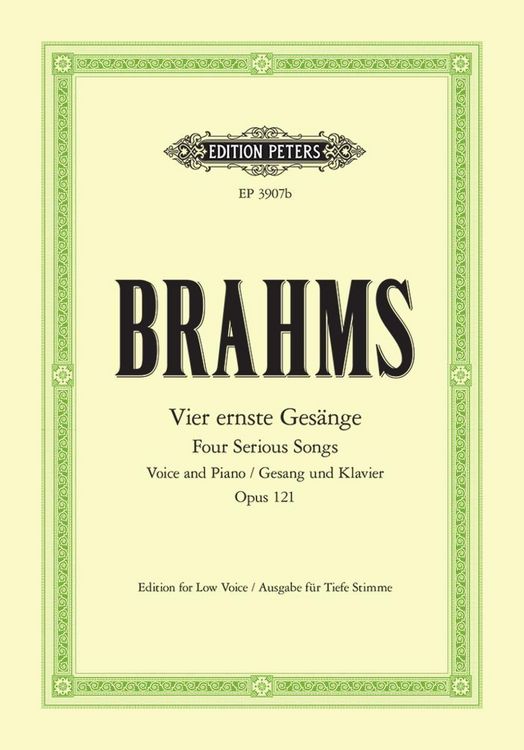 Produktbild: 4 Serious Songs Op.121