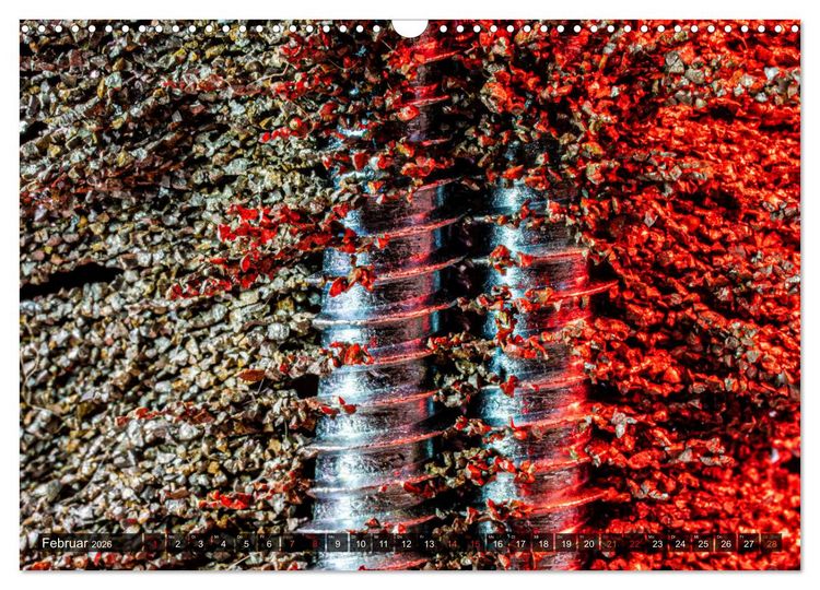Produktbild: Experimentelle Makrofotografie mit Eisenpulver und Aluminiumfolie (Wandkalender 2026 DIN A3 quer), CALVENDO Monatskalender