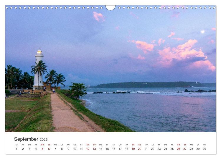 Produktbild: Sri Lanka - Eine einzigartige Trauminsel. (Wandkalender 2026 DIN A3 quer), CALVENDO Monatskalender