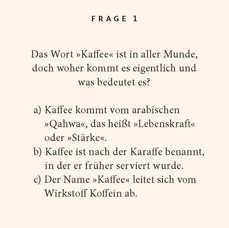 Produktbild: Kaffee-Quiz
