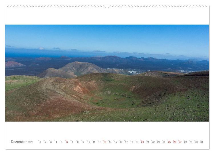 Produktbild: Lanzarote - Insel der Feuerberge (hochwertiger Premium Wandkalender 2026 DIN A2 quer), Kunstdruck in Hochglanz