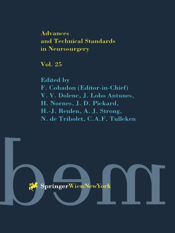 Produktbild: Advances and Technical Standards in Neurosurgery
