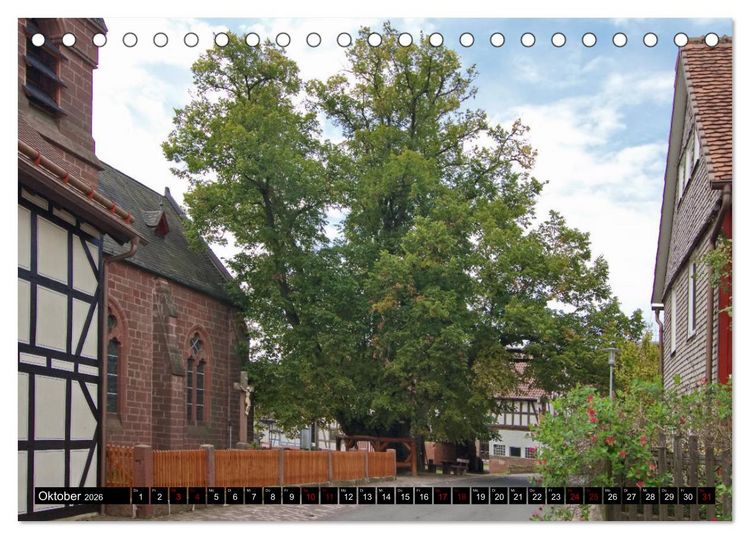 Produktbild: Dorflinden (Tischkalender 2026 DIN A5 quer), CALVENDO Monatskalender