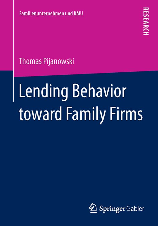 Produktbild: Lending Behavior toward Family Firms