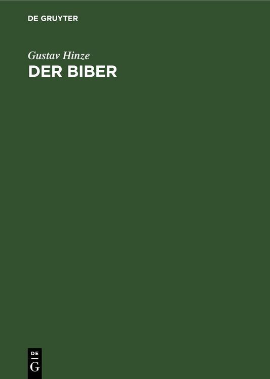 Produktbild: Der Biber