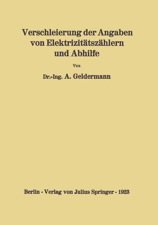 Produktbild: Verschleierung der Angaben von Elektrizit&auml;tsz&auml;hlern und Abhilfe
