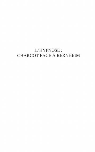 Produktbild: Hypnose: charcot face a bernheim