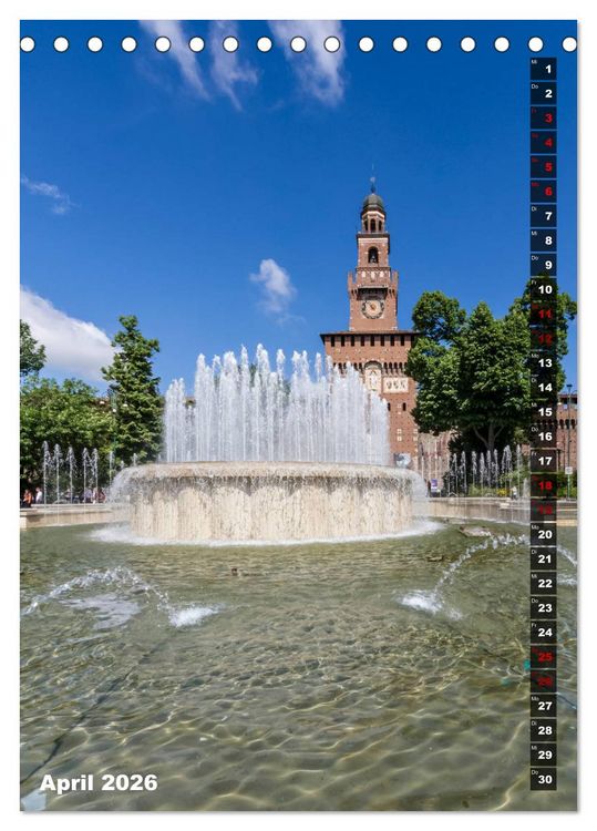 Produktbild: MAILAND Prachtvolle Impressionen (Tischkalender 2026 DIN A5 hoch), CALVENDO Monatskalender
