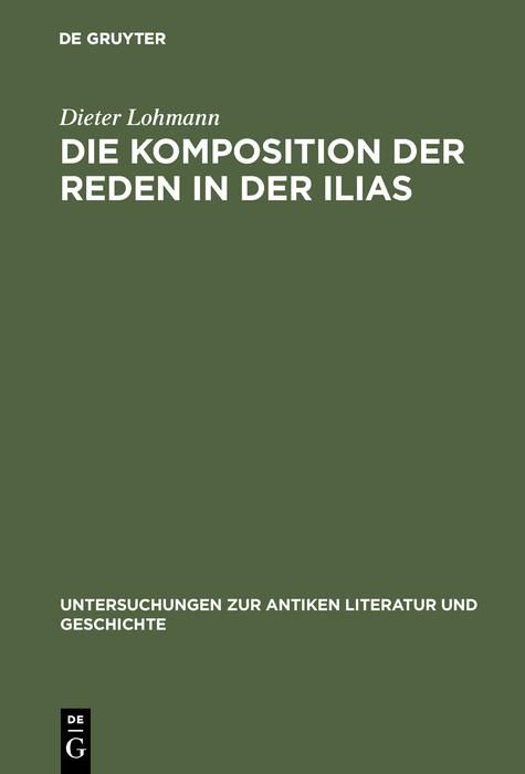 Produktbild: Die Komposition der Reden in der Ilias