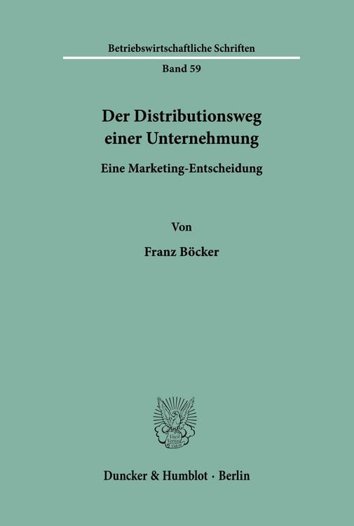 Produktbild: Der Distributionsweg einer Unternehmung.
