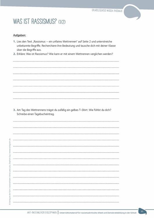 Produktbild: Anti-Rassismus f&uuml;r Sch&uuml;ler*innen