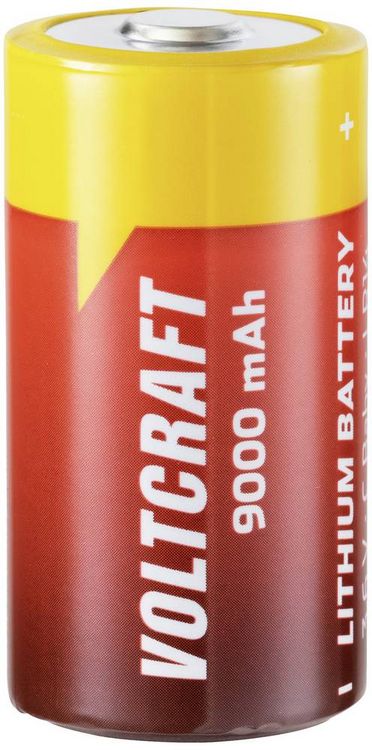 Produktbild: VOLTCRAFT ER26500 Spezial-Batterie Baby (C) Button-top Li-SoCl2 3.6V 9000 mAh 1St.