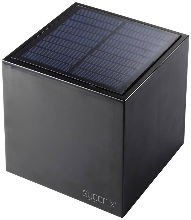 Sygonix SY-5499356 Solar-Wandstrahler 0.9W Warmweiß Schwarz