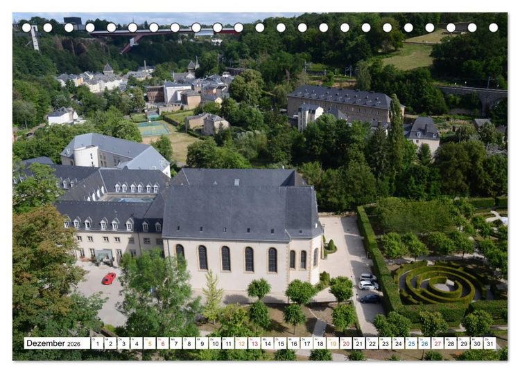 Produktbild: Luxemburg Stadt eine Oase zum Wohlf&uuml;hlen (Tischkalender 2026 DIN A5 quer), CALVENDO Monatskalender