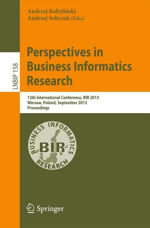 Produktbild: Perspectives in Business Informatics Research