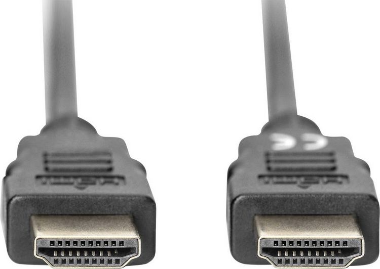 Produktbild: Digitus HDMI Anschlusskabel HDMI-A Stecker, HDMI-A Stecker 2.00 m Schwarz DB-330123-020-S 4K UHD, Audio Return Channel HDMI-Kabel