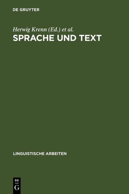 Produktbild: Sprache und Text