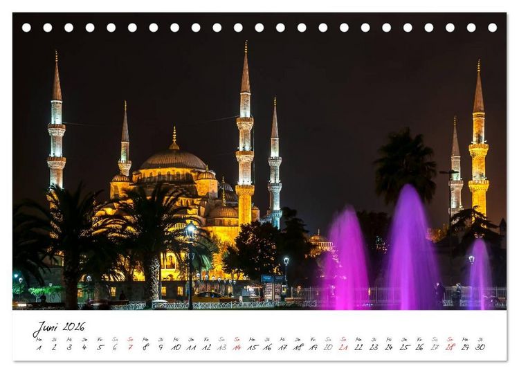 Produktbild: Istanbul - Stadt auf zwei Kontinenten (Tischkalender 2026 DIN A5 quer), CALVENDO Monatskalender