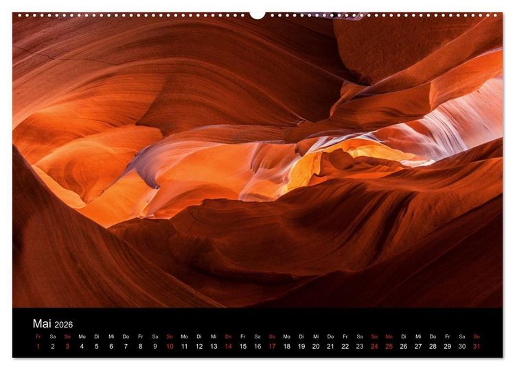 Produktbild: USA Landschaftskalender (Wandkalender 2026 DIN A2 quer), CALVENDO Monatskalender