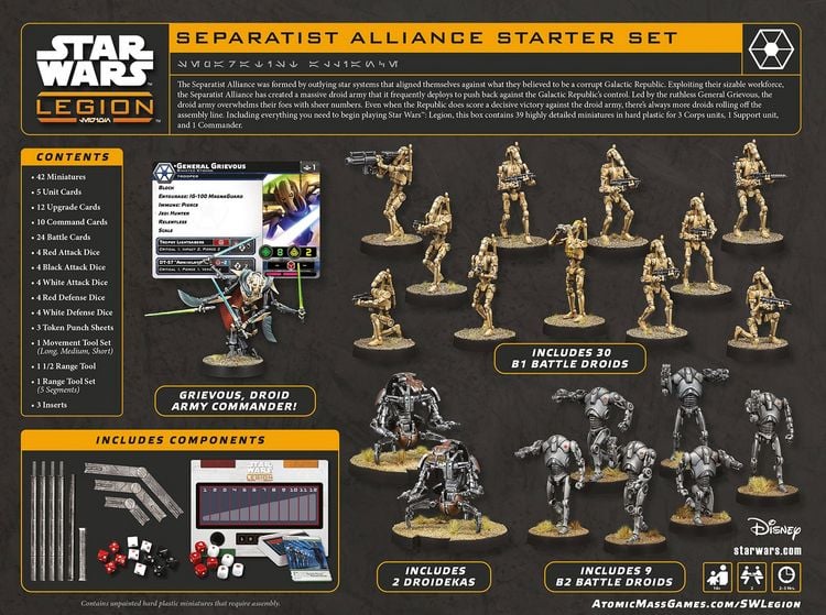 Produktbild: Star Wars: Legion - Separatist Alliance Starter Set
